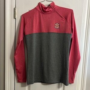 Woman’s Raging Cajun..Red and Gray Long Sleeve Top